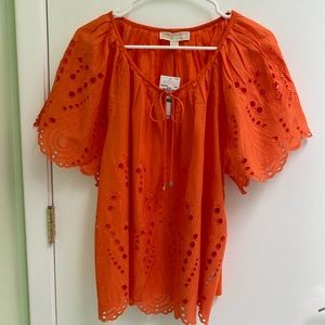 MICHAEL Michael Kors Eyelet Top